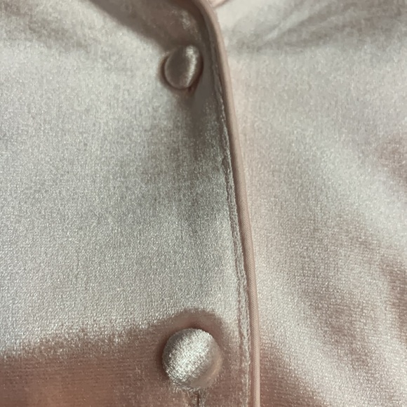 NWOT Nordstrom Velour Pajamas in Pink Smoke Size Medium - Picture 10 of 11